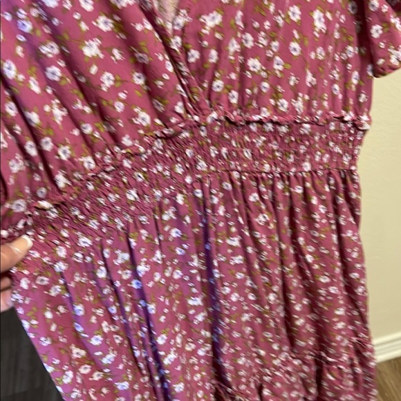 Floral Pink Mini Dress - Picture 5 of 8